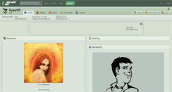 Desktop Screenshot of kyzer09.deviantart.com