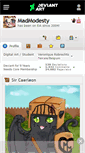 Mobile Screenshot of madmodesty.deviantart.com