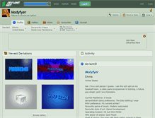 Tablet Screenshot of modyfyer.deviantart.com