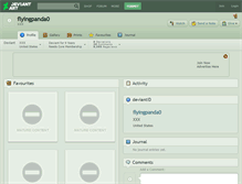 Tablet Screenshot of flyingpanda0.deviantart.com