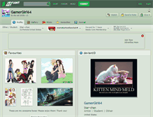 Tablet Screenshot of gamergirl64.deviantart.com