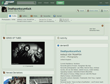 Tablet Screenshot of deathpunkscumfuck.deviantart.com