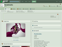 Tablet Screenshot of pandastudios.deviantart.com