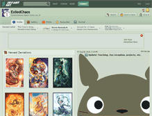 Tablet Screenshot of exiledchaos.deviantart.com