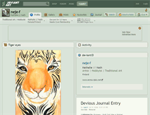 Tablet Screenshot of neje-f.deviantart.com