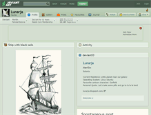 Tablet Screenshot of lunarja.deviantart.com