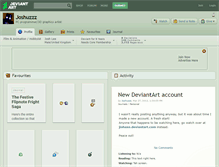Tablet Screenshot of joshuzzz.deviantart.com