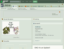 Tablet Screenshot of draikclan.deviantart.com