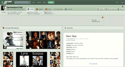 Desktop Screenshot of darkmatterchild.deviantart.com