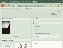 Tablet Screenshot of barbullah.deviantart.com