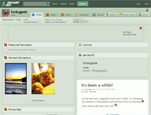 Tablet Screenshot of funkygeek.deviantart.com