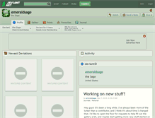 Tablet Screenshot of emeraldsage.deviantart.com