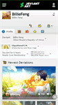 Mobile Screenshot of billiefeng.deviantart.com