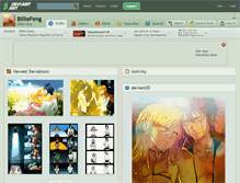 Tablet Screenshot of billiefeng.deviantart.com