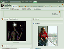 Tablet Screenshot of nik-hasta.deviantart.com