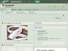 Tablet Screenshot of martialartists.deviantart.com