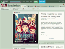 Tablet Screenshot of anime4muslims.deviantart.com