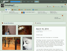 Tablet Screenshot of lilmissthing17.deviantart.com