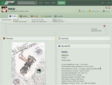 Tablet Screenshot of makjo.deviantart.com
