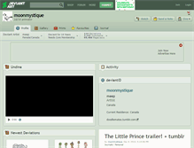 Tablet Screenshot of moonmystique.deviantart.com