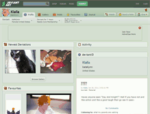 Tablet Screenshot of klalla.deviantart.com
