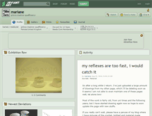 Tablet Screenshot of mariane.deviantart.com