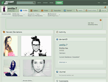 Tablet Screenshot of emilia-7.deviantart.com