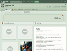 Tablet Screenshot of chaoreng123.deviantart.com