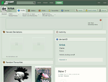 Tablet Screenshot of kr0ok.deviantart.com