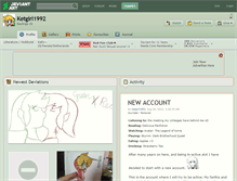 Tablet Screenshot of ketgirl1992.deviantart.com