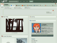 Tablet Screenshot of cisleen.deviantart.com