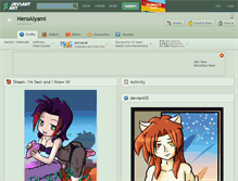 Tablet Screenshot of heroaiyami.deviantart.com