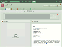 Tablet Screenshot of cassie-marie.deviantart.com