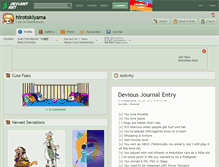 Tablet Screenshot of hirotokiyama.deviantart.com