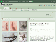 Tablet Screenshot of jazochromatic.deviantart.com
