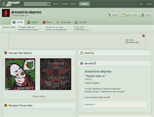 Tablet Screenshot of dressed-to-depress.deviantart.com