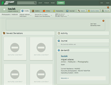 Tablet Screenshot of kaulak.deviantart.com