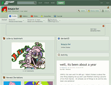 Tablet Screenshot of knucx-lvr.deviantart.com