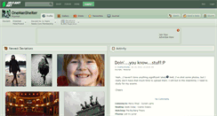 Desktop Screenshot of onemanshelter.deviantart.com