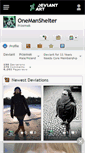 Mobile Screenshot of onemanshelter.deviantart.com