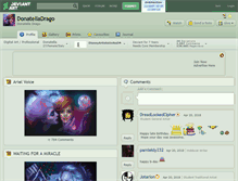 Tablet Screenshot of donatelladrago.deviantart.com