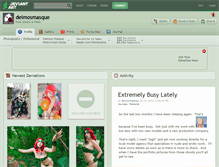 Tablet Screenshot of deimosmasque.deviantart.com