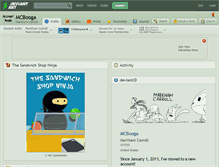 Tablet Screenshot of mcbooga.deviantart.com