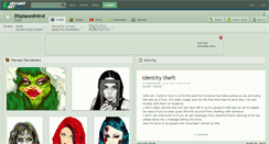 Desktop Screenshot of displacedmind.deviantart.com