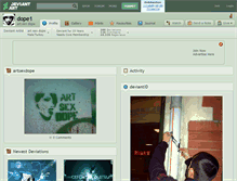 Tablet Screenshot of dope1.deviantart.com