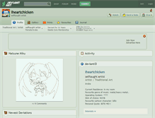 Tablet Screenshot of iheartchicken.deviantart.com