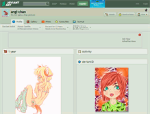 Tablet Screenshot of angi-chan.deviantart.com