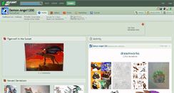 Desktop Screenshot of demon-angel1200.deviantart.com