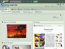 Tablet Screenshot of demon-angel1200.deviantart.com