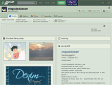 Tablet Screenshot of misguided0death.deviantart.com